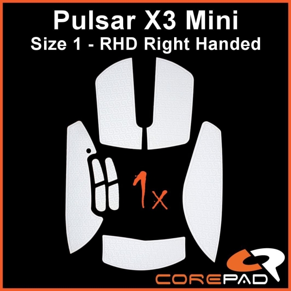 Corepad Soft Grips Grip Tape BTL BT.L Pulsar X3 Size 1 Mini Small RHD Right Handed Hand